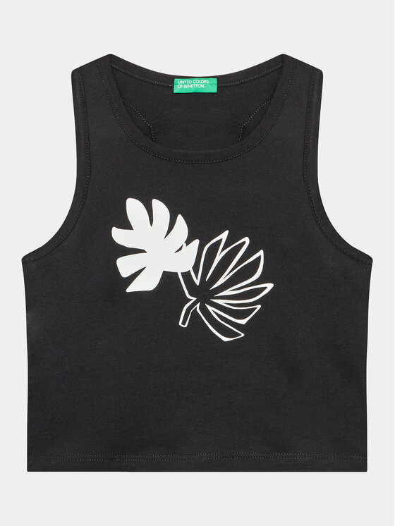 United Colors Of Benetton United Colors Of Benetton Marškinėliai 3096CH013 Juoda Regular Fit