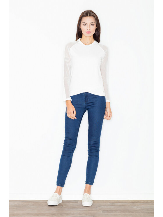 FIGL FIGL Blúzka M467 Écru Regular Fit