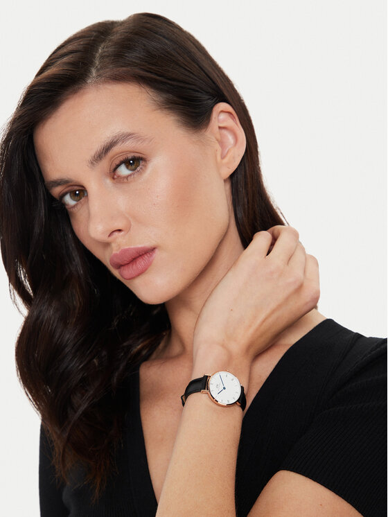 Daniel Wellington Pulkstenis Petite Roman Numerals Shieffield DW00100683 Melns Modivo.lv