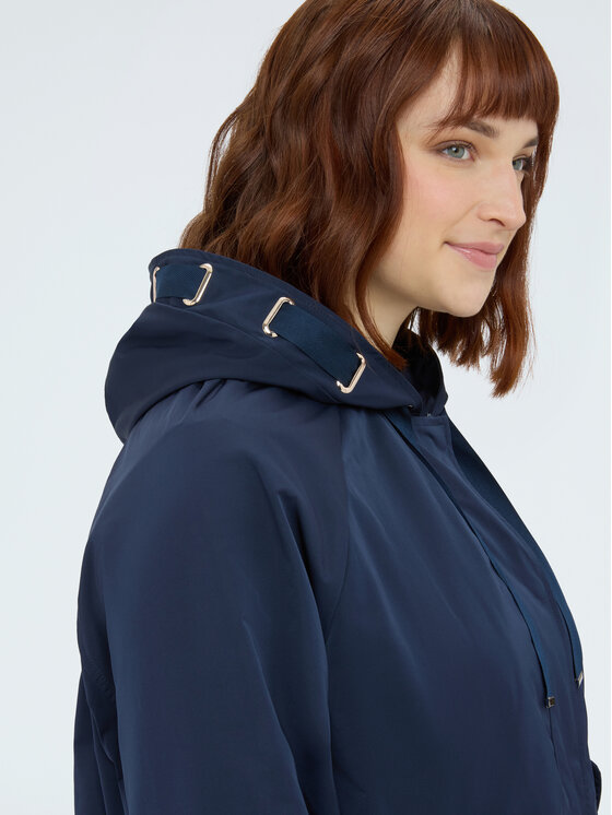 Fiorella Rubino Fiorella Rubino Płaszcz zimowy F063T001502N034 Niebieski A-Line Fit