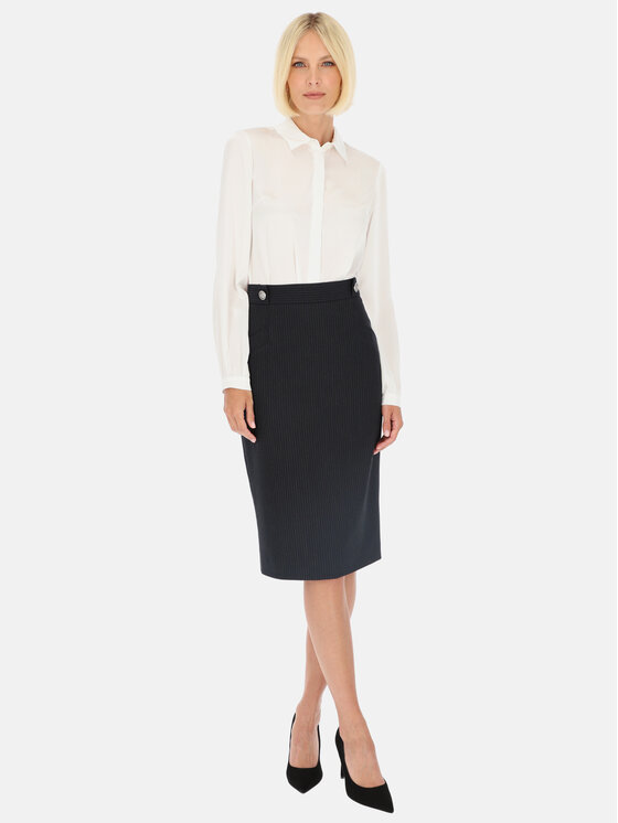 Potis & Verso Potis & Verso Spódnica Heven Granatowy Slim Fit