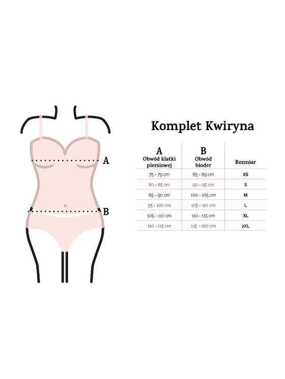 DKaren Lingerie DKaren Lingerie Komplet bielizny Kwiryna Czarny