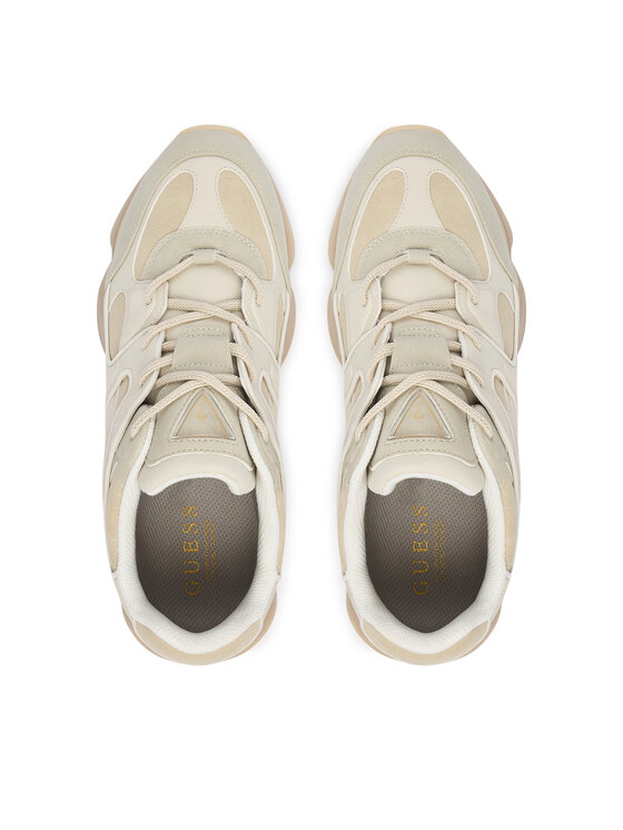 Guess Guess Sneakersy FMFCAR FAB12 Beżowy jasny