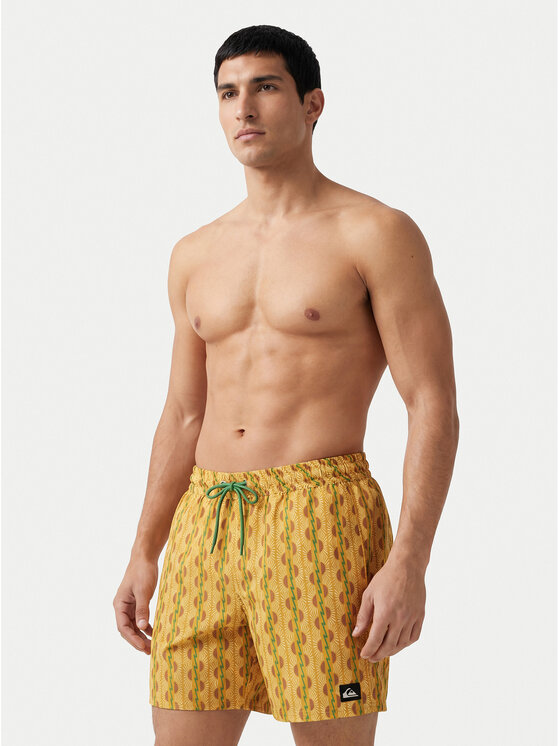 Quiksilver Quiksilver Плувни шорти Stretch Printed Volley 16 EQYJV04217 Жълт Regular Fit