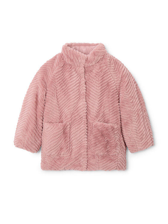 Mayoral Mayoral Pelzmantel 4441 Rosa Regular Fit