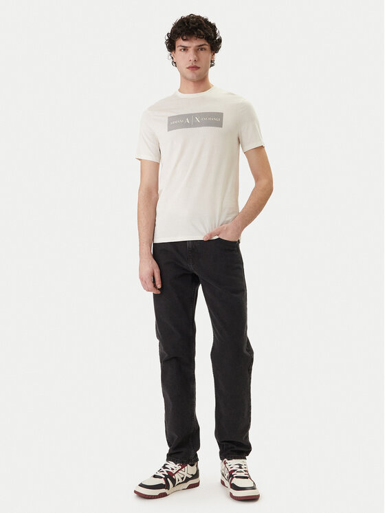 Armani Exchange Armani Exchange Tričko XM002472 AF10356 U1074 Écru Slim Fit