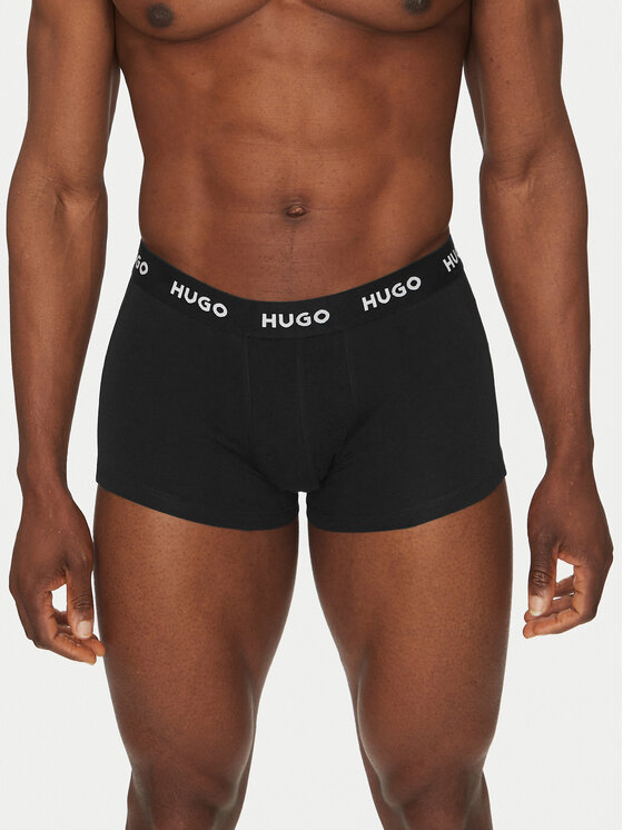 HUGO HUGO 3 bokseršortu pāru komplekts Trunk Triplet Pack 50532611 Pelēks