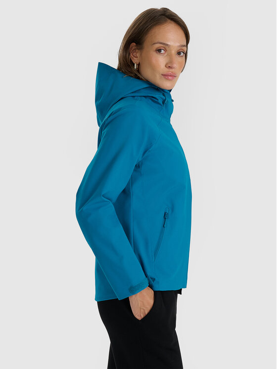 4F 4F Kurtka przejściowa MULTI ACTIVE Turkusowy Regular Fit