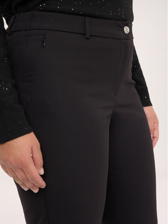 Fiorella Rubino Fiorella Rubino Spodnie materiałowe P081T005484N033 Czarny Regular Fit