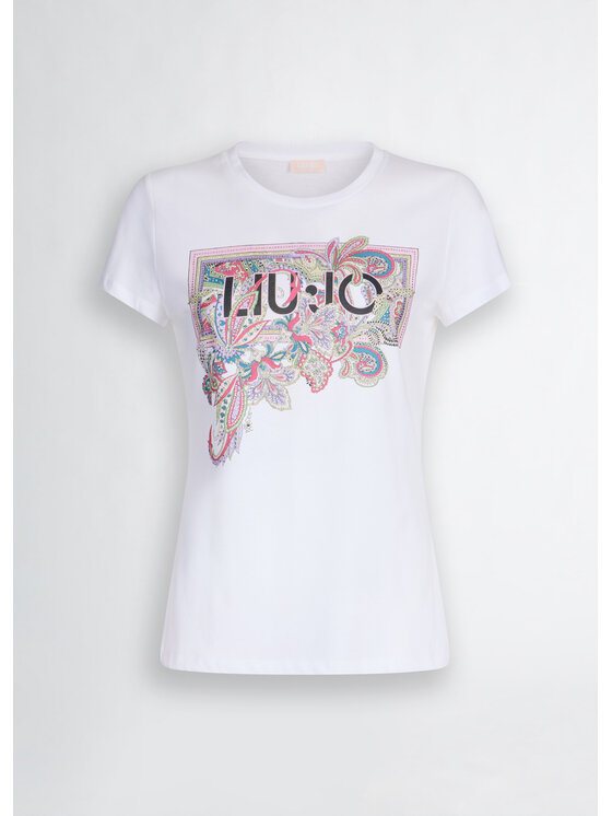 Liu Jo Liu Jo T-Shirt WA5240JS923M9616 Biały Regular Fit