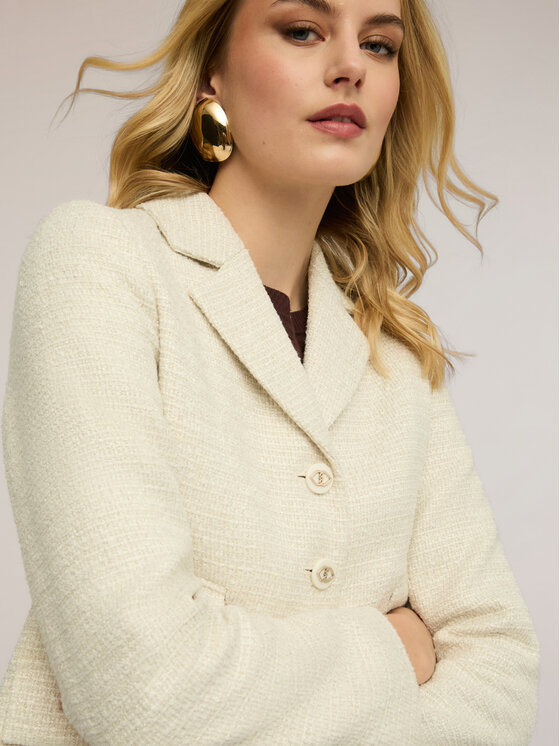 Motivi Motivi Giacca di transizione Q031Q001044N002 Crema Regular Fit