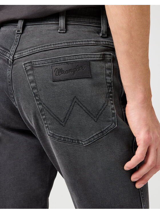 Wrangler Wrangler Jeansy TEXAS SLIM Czarny Regular Fit