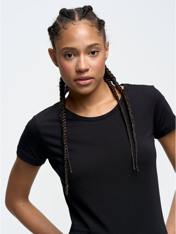 BIG STAR BIG STAR T-Shirt supiclassica_906 Czarny Basic Fit