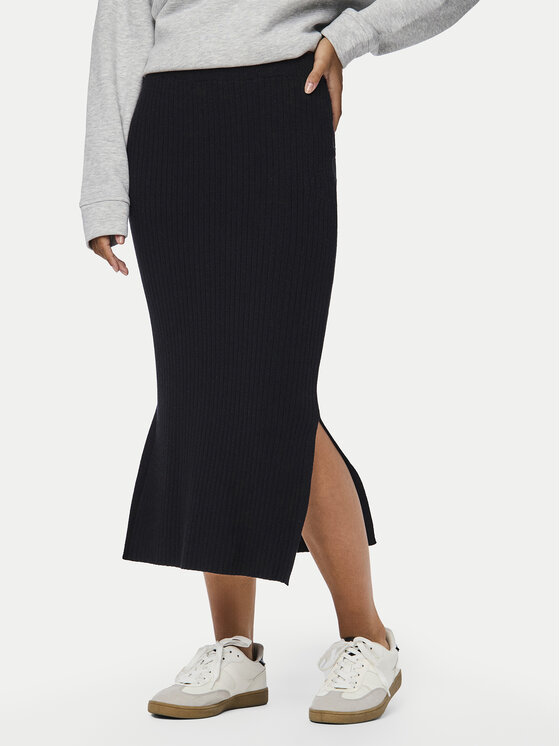 Pieces Pieces Pouzdrová sukně Crista 17144497 Černá Regular Fit