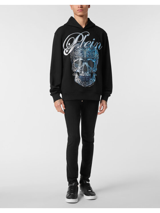 PHILIPP PLEIN PHILIPP PLEIN Bluza 26931 Czarny Regular Fit
