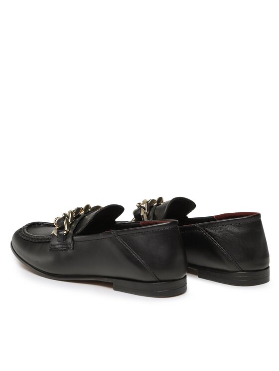 Tommy Hilfiger Tommy Hilfiger Lordsy Chain Loafer FW0FW06843 Czarny