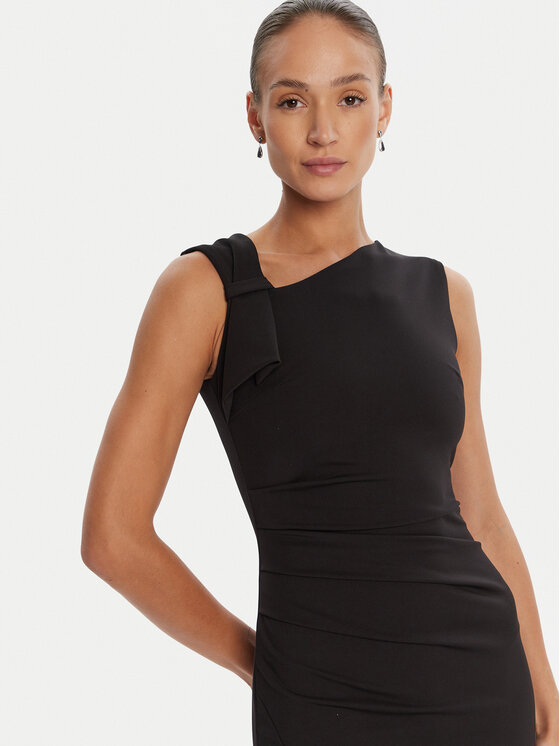 Rinascimento Rinascimento Koktel haljina CFC0125330003 Crna Slim Fit