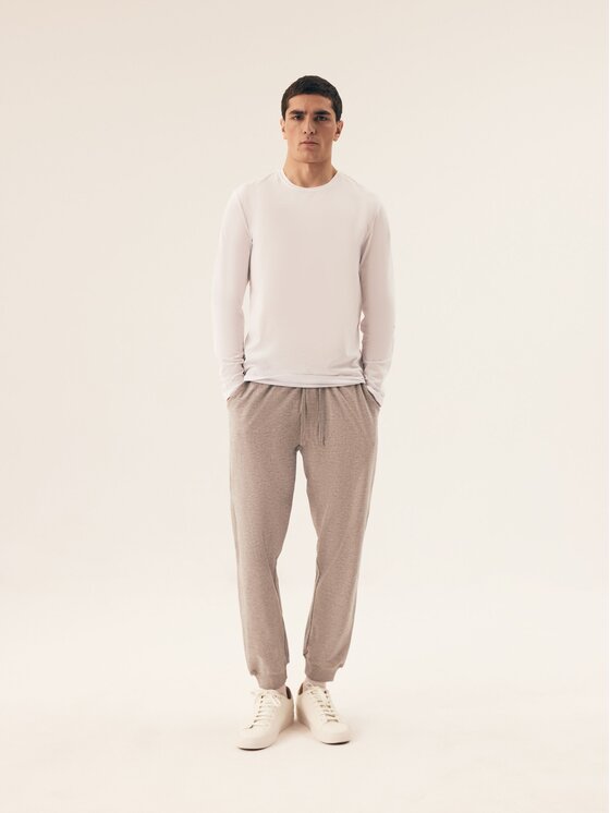 Esotiq Esotiq Longsleeve 42979 Szary Regular Fit