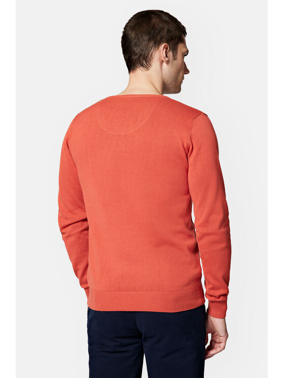 Lancerto Lancerto Sweter Anthony SW073223000053 Pomarańczowy Regular Fit