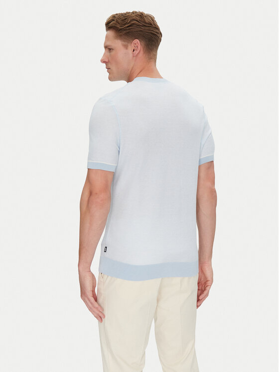 BOSS BOSS T-Shirt Jianfranco 50537642 Błękitny Regular Fit