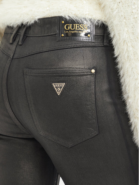 Guess Guess Jeansy W6BA46 D2586 Czarny Skinny Fit
