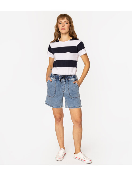 Lee Cooper Lee Cooper Bermudy DELA 1422 Niebieski Regular Fit