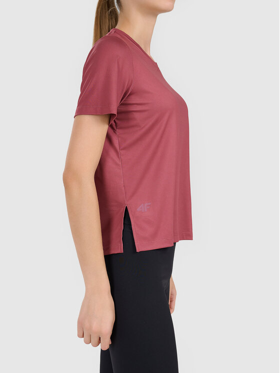 4F 4F T-Shirt 4FWAW26TFTSF2326-60S Czerwony Active Fit