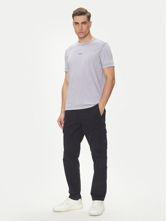 BOSS BOSS T-Shirt Tokks 50502173 Fioletowy Regular Fit