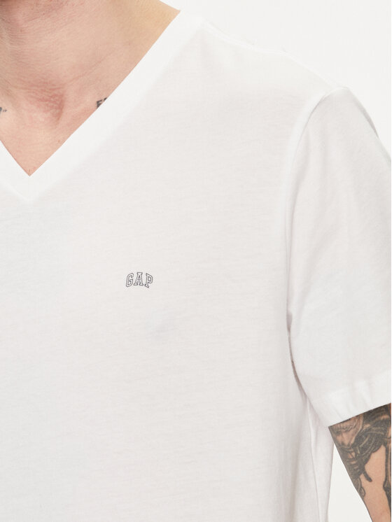Gap Gap T-Shirt 753771-00 Bílá Regular Fit
