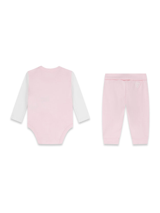 Guess Guess Set body și pantalon H6YG04 4K4125 Roz deschis