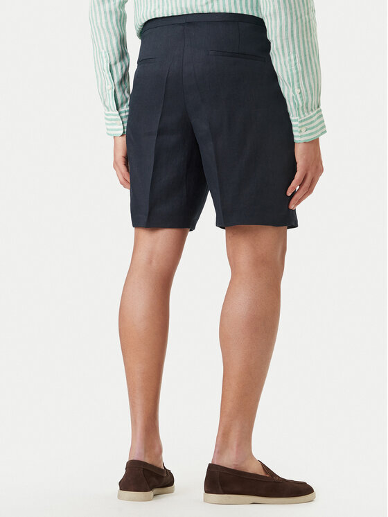 BOSS BOSS Šortky z materiálu H-Perin 50561858 Tmavomodrá Tapered Fit