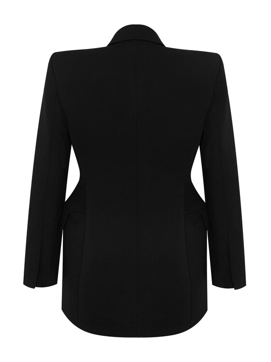 Magda Matyja Magda Matyja Marynarka GEORGIA BLAZER Czarny Fitted Fit