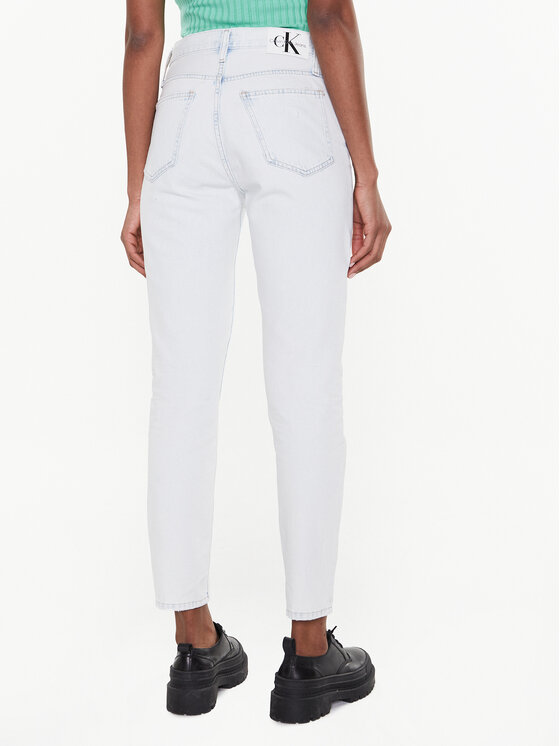 Calvin Klein Jeans Calvin Klein Jeans Jeansy J20J220859 Biały Mom Fit