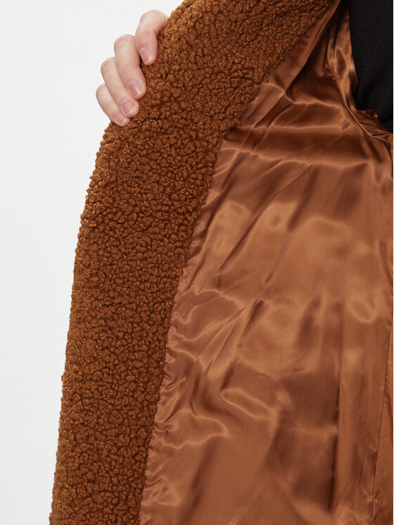 Sisley Sisley Kevad-sügis mantel 2XFQLN033 Pruun Comfort Fit