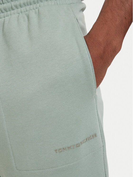 Tommy Hilfiger Tommy Hilfiger Sportinės kelnės Essential UM0UM03911 Šviesiai žalia Relaxed Fit