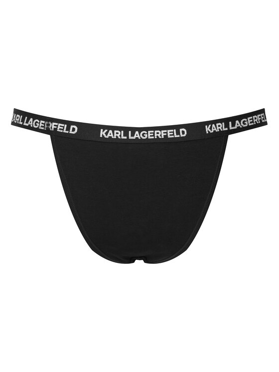KARL LAGERFELD KARL LAGERFELD Súprava brazílskych nohavičiek B1W47032 Čierna