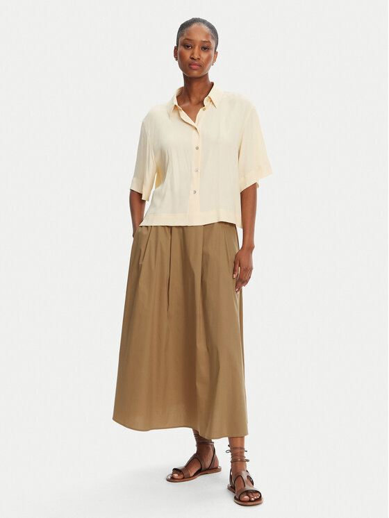 Marella Marella Gonna a trapezio Urali 2515101042 Marrone Regular Fit