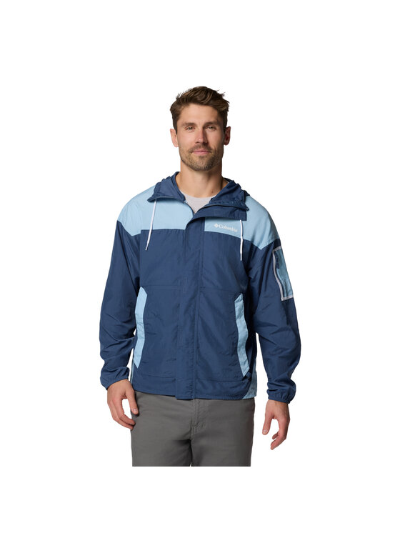 Columbia Columbia Kurtka przejściowa Columbia Challenger II Windbreaker Jacket Granatowy Regular Fit