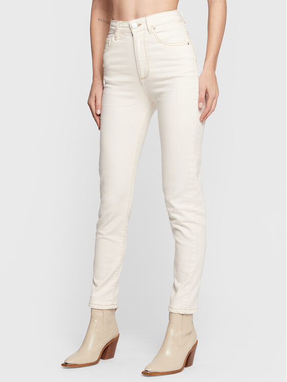 Cotton On Blugi 2003128 Écru Mom Fit