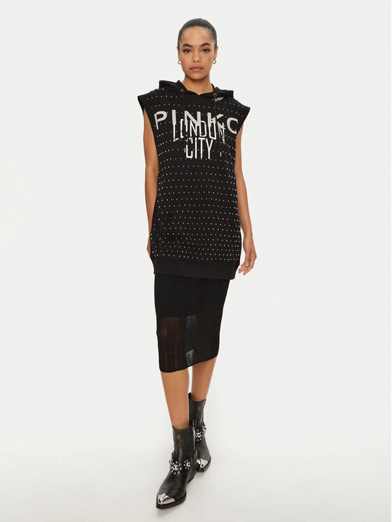 PINKO PINKO Bluza Maggiore 103055 A1LU Czarny Relaxed Fit