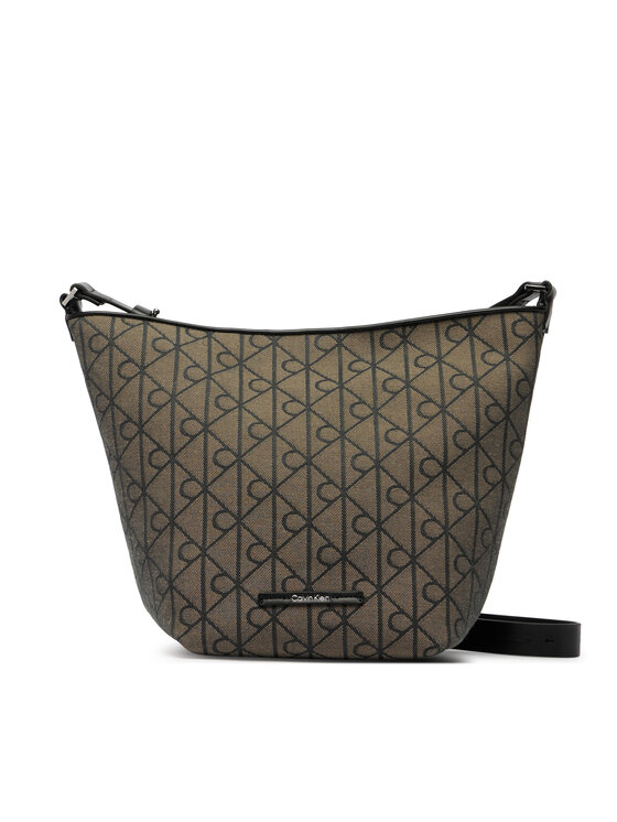 Calvin Klein Calvin Klein Дамска чанта Emblem Aop Jacquard Tote W/Pouch LV04F3535G Каки