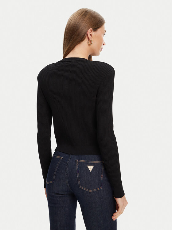 Guess Guess Kardigán W5YR09 Z0130 Fekete Regular Fit