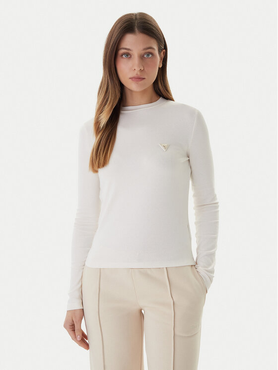 Guess Guess Блузка V6RI00 KD741 Écru Slim Fit