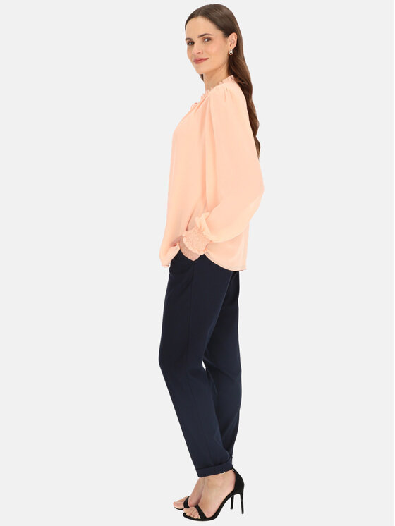 Potis & Verso Potis & Verso Bluzka Emily Beżowy Regular Fit