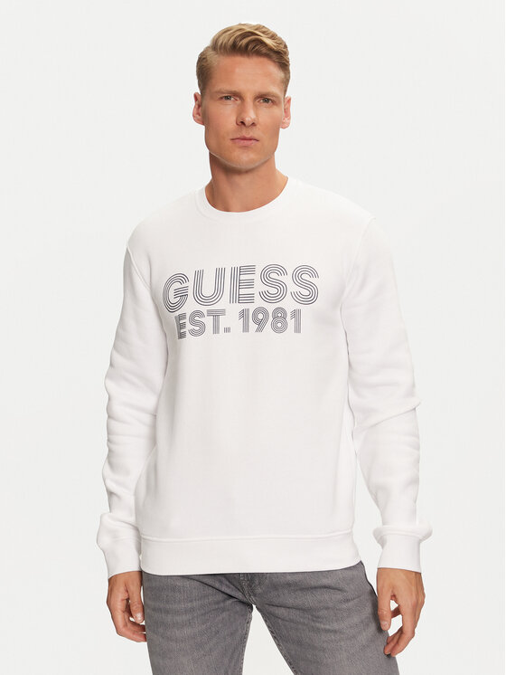 Guess Felpa M4YQ08 K9Z21 Bianco Regular Fit Modivo