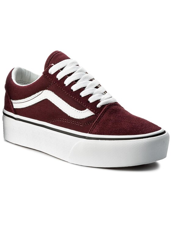 Vans Tenis wki Old Skool Platfor VN0A3B3U5U7 Bordowy Modivo.pl