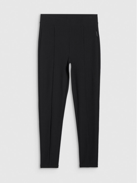4F 4F Legginsy APRES SKI Czarny Slim Fit