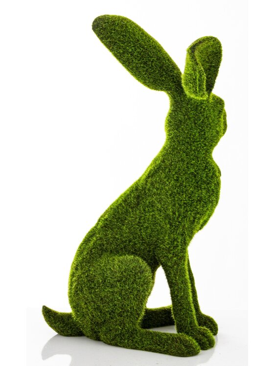 MIAhome MIAhome Figurka siedzący zając Verde Zielony