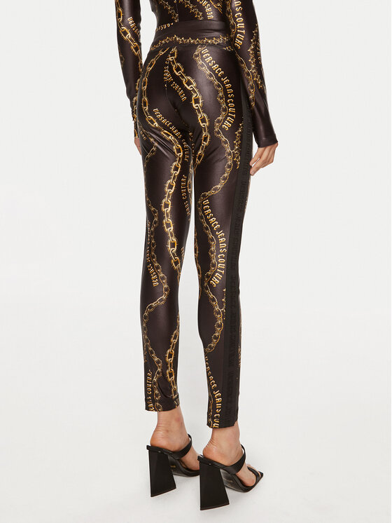 Versace Jeans Couture Versace Jeans Couture Leggings 77HAC114 JS417 Crna Slim Fit