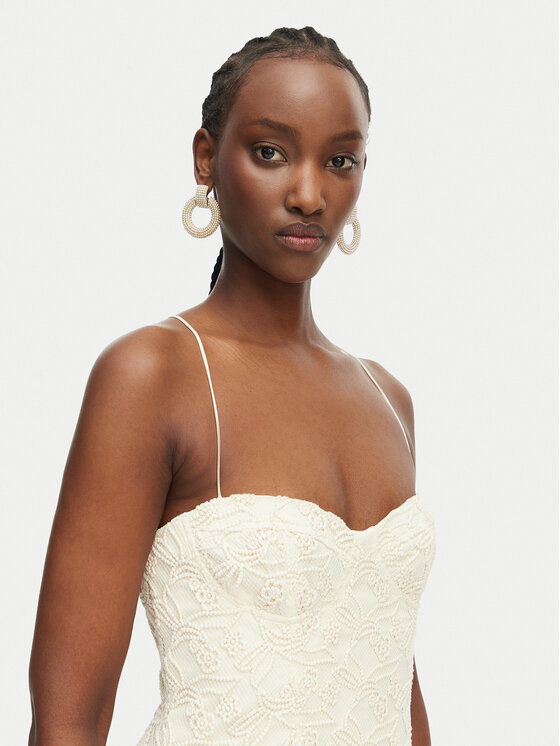 Bardot Bardot Abito da sera Estie 59786DB4 Crema Regular Fit